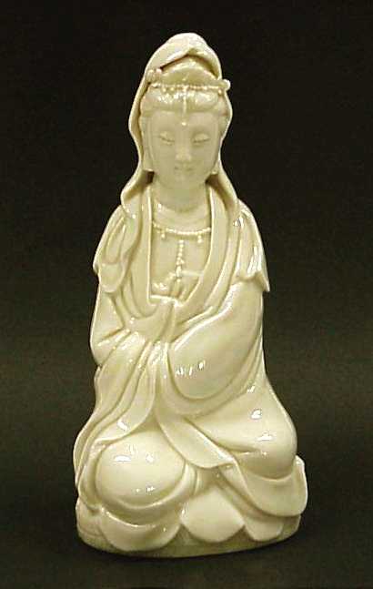 中国 徳化窯 白磁 賢人像 人物像 置物 M R2804 - 工芸品
